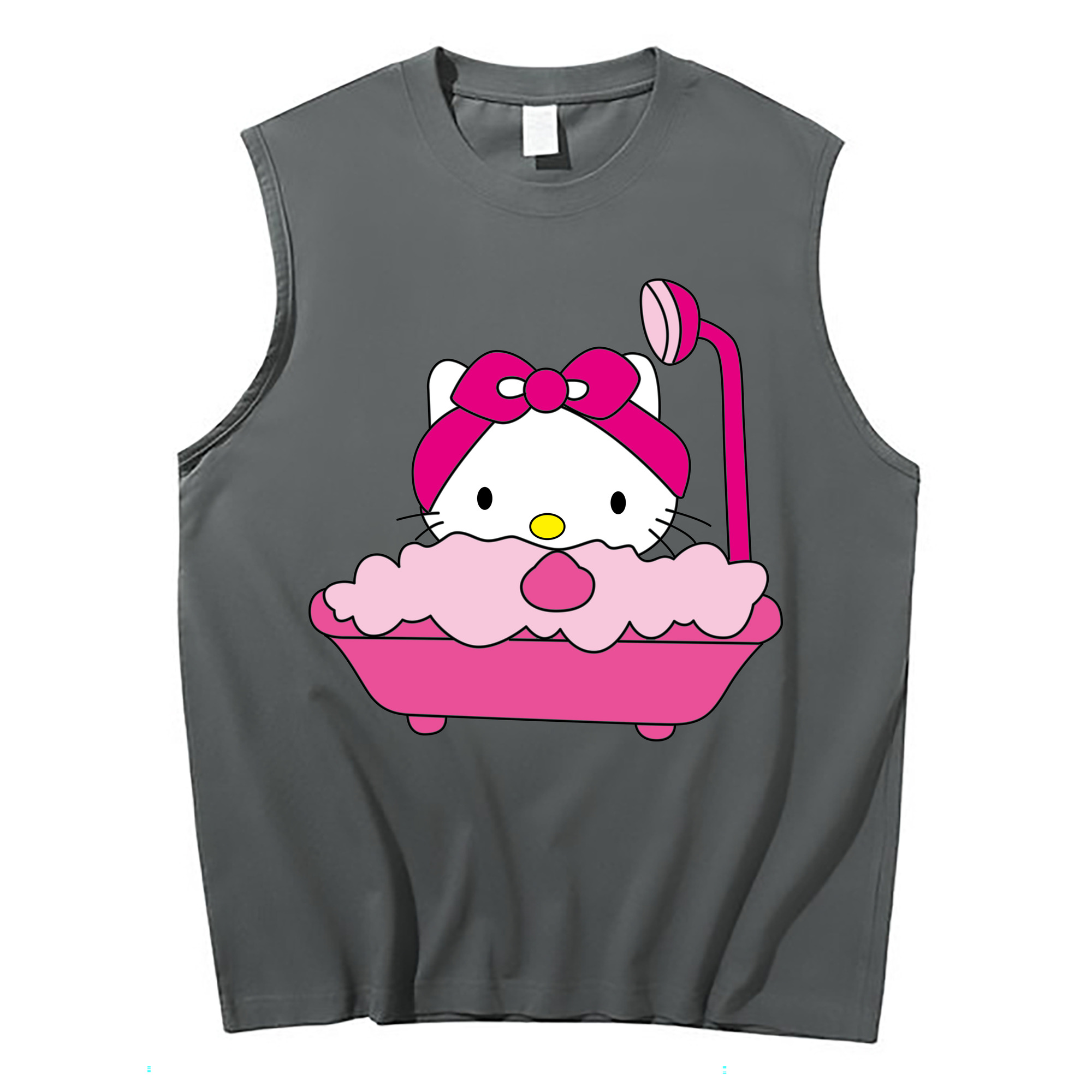 （画像用） Hello Kitty ハローキティ コットン100％タンクトップ（フロントプリント）